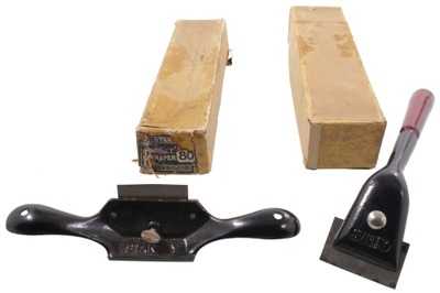 Stanley Rule & Level: Two Original Box Scraper Planes