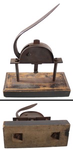 Unmarked: Early Iron Body Embossing Stamp