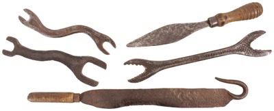 Unmarked: Five File Forged Hand Tools