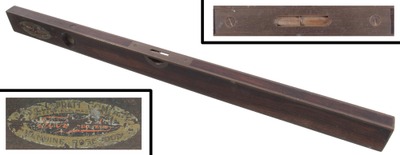 Goodell Pratt Company, Greenfield, Massachusetts, No. 10: 28" Brass Bound Rosewood Level
