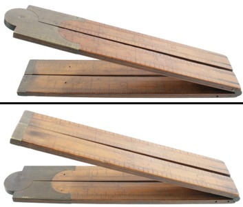 Stephens & Company, Riverton, Connecticut, No. 57: Two-Foot, Four-Fold Folding Rule