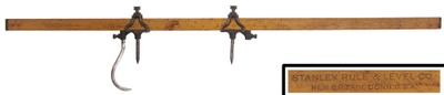 Unmarked: Pair Of Shop Made Cast Bronze Trammels