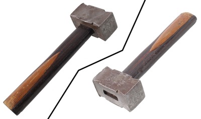 Unmarked: Fancy Filed Dual Squarell Hammer