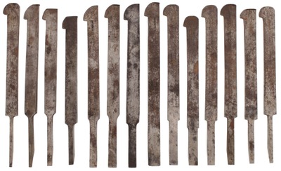 Assorted Makers: Two Partial Sets Of Plow Planeutting Irons