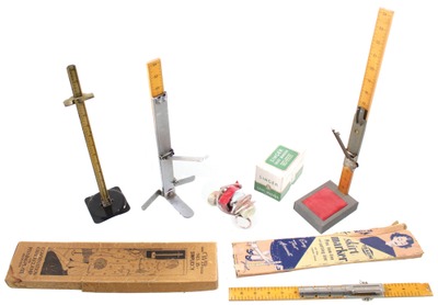 Assorted Makers: Collection Of Five Skirt Marking Tools