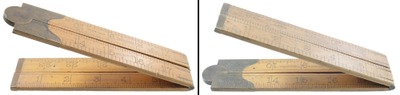 Stanley Rule & Level, No. 73 1/4 E: Two Foot, Four Fold Folding Rule