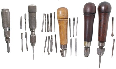 Assorted Makers: Coll. Of Five Clean Tool Handle