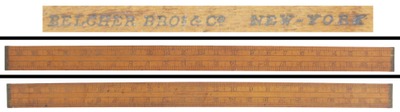 Belcher Bros. & Company, New York, New York: Extra Clean Maple Bench Rule