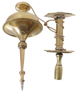Unmarked: Artfully Turned Brass Plumb Bob