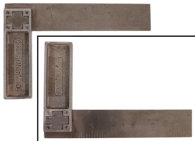 Stanley Rule & Level, No. 312: Rare Aluminum Hdl. Try Square