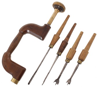 Unmarked: Friction Chuck Piano Maker's Brace