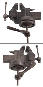 Charles Parker Company, Meriden, Connecticut, No. 20: Piivot Base Banch Vise