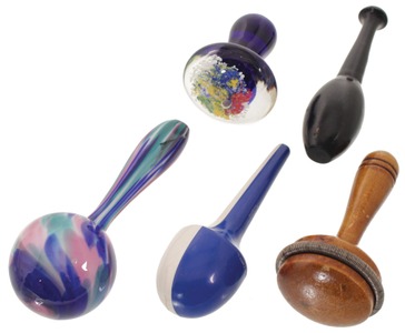 Unmarked: Five Early Type Darning "Eggs"