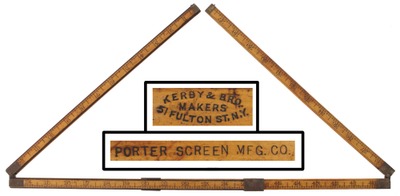 Kerby & Bro., New York, New York: Inside Measure Folding Rule