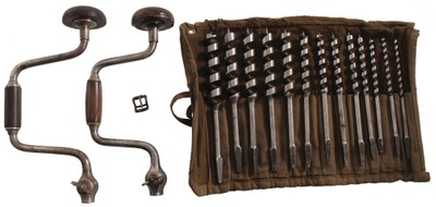 Connecticut Valley Manufacturing Company, Centerbrook, Connecticut: Extra Clean Set Of Spiral Auger Bits