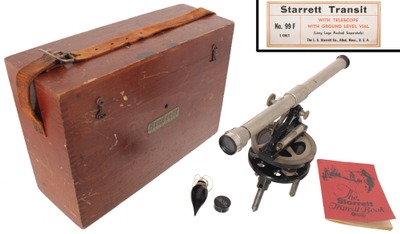 L.S. Starrett Company, Athol, Massachusetts, No. 99 F: Surveyor's Precision Transit