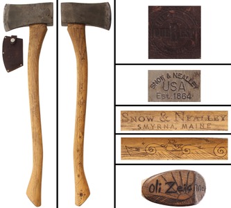 Snow & Neally Co./Smyrna, Me.: Extra Clean Single Bit Felling Axe