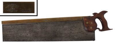Spear, John/Gibraltar Street, She: Rare 22" Brass Back Tenon Saw