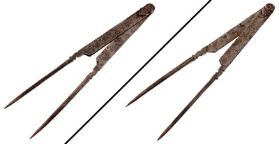 Unmarked: Pair Of Early French Dividers
