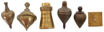 Assorted Makers: Five Interesting Brass Plumb Bob
