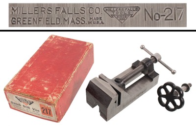 Millers Falls Company, Millers Falls, Massachusetts, No. 217: Extra Clean Machinis Drill Press Vise