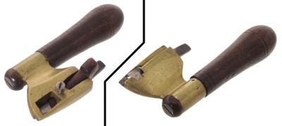 Unmarked: Mahogany & Brass Hatter's Plane