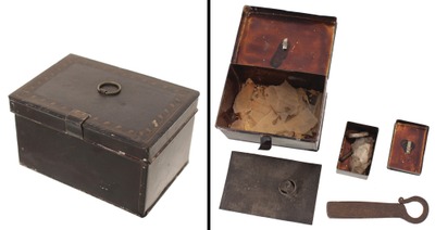 Unmarked: Early 19th C. Toleware Tinder Box