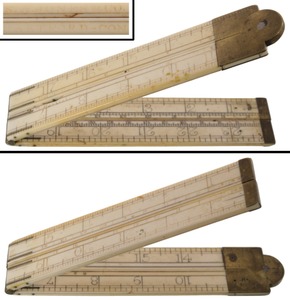 S.A. Jones & Company, Hartford Connecticut: Two-Foot, Four-Fold Folding Rule