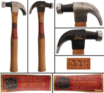 Kelly Axe Manufacturing Company, Charleston, West Virginia, No. 11 1/2: Unused Advertising Claw Hammer