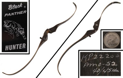 Bear Archery/Grayling, Mi No. AMO-52, No. AMO-52: Extra Clean "Black Panther" Recurve Bow