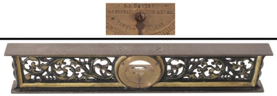 L.L. Davis, Springfield, Massachusetts, No. 2: 12-Inch Cast Iron Inclinometer Level