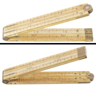 STANLEY (Unmarked), No. 90: One- Foot/ Four-Fold Folding Rules