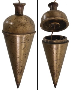 Unmarked: Unus. Internal Reel Plumb Bob