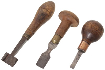 Unmarked: Three Early Button Hole Cutters