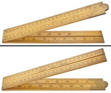 I. & D. Smallwood (unmarked): Unused English & Metric Folding Rule