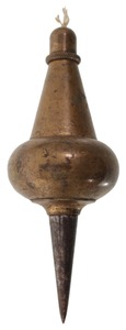 Unmarked: Unus. Small Size Millwright's Plumb Bob