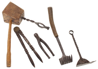 Unmarked: Five Early Hand Forged Items