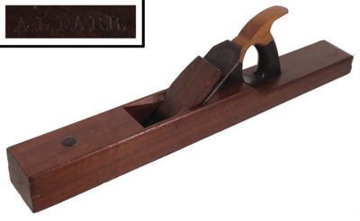 Unmarked: Spectacular Mahogany Shipwright's Plane