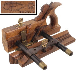 Alex. Mathieson & Son, Glasgow, Scotland: Rare "Bridle" Type Filletster Plane