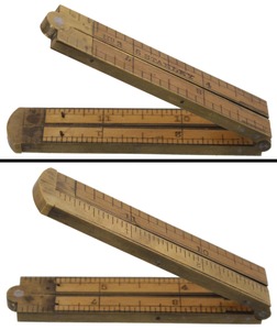 Stanley Rule & Level, No. 3: One-Foot/Four-Fold Folding Rule