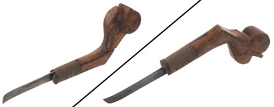Unmarked: Early Native Amer. "Crooked" Knife
