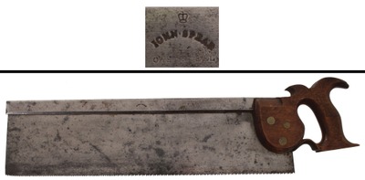 Spear, Iohn/Gibraltar Street, She: Early English Maker 18" Tenon Saw