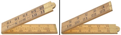 Stanley Rule & Level, No. 70 E: "Blind Man's" Folding Rule