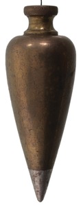 Unmarked: Early Turned Brass Plumb Bob