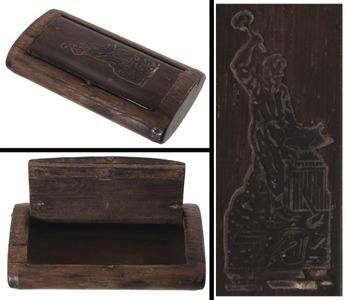 Unmarked: Early Hinge-Top R'wood Snuff Box