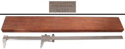 L.S. Starrett Company, Athol, Massachusetts, No. 123: Extra Clean Master Precision Caliper