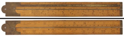 Upson Nut Company, Unionville, Connecticut, No. 15: Two Foot, Two Fold Folding Rule