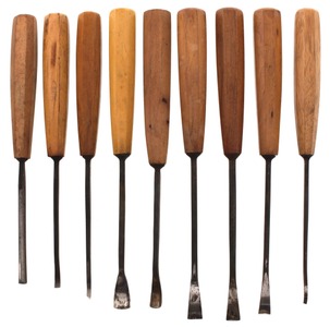 Buck Brothers, Millbury, Massachusetts: Wkg. Set Of 9 Clean & Usable Carving Too