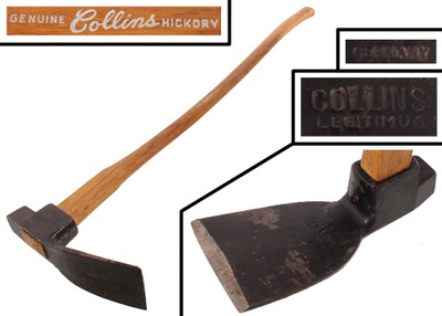 Collins & Company, Hartford, Connecticut: Later Type Carpenter 4" Blade Adze