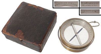 Gardam & Son, W./new York, N.y.: Gardam's Patent Dip Needle Compass
